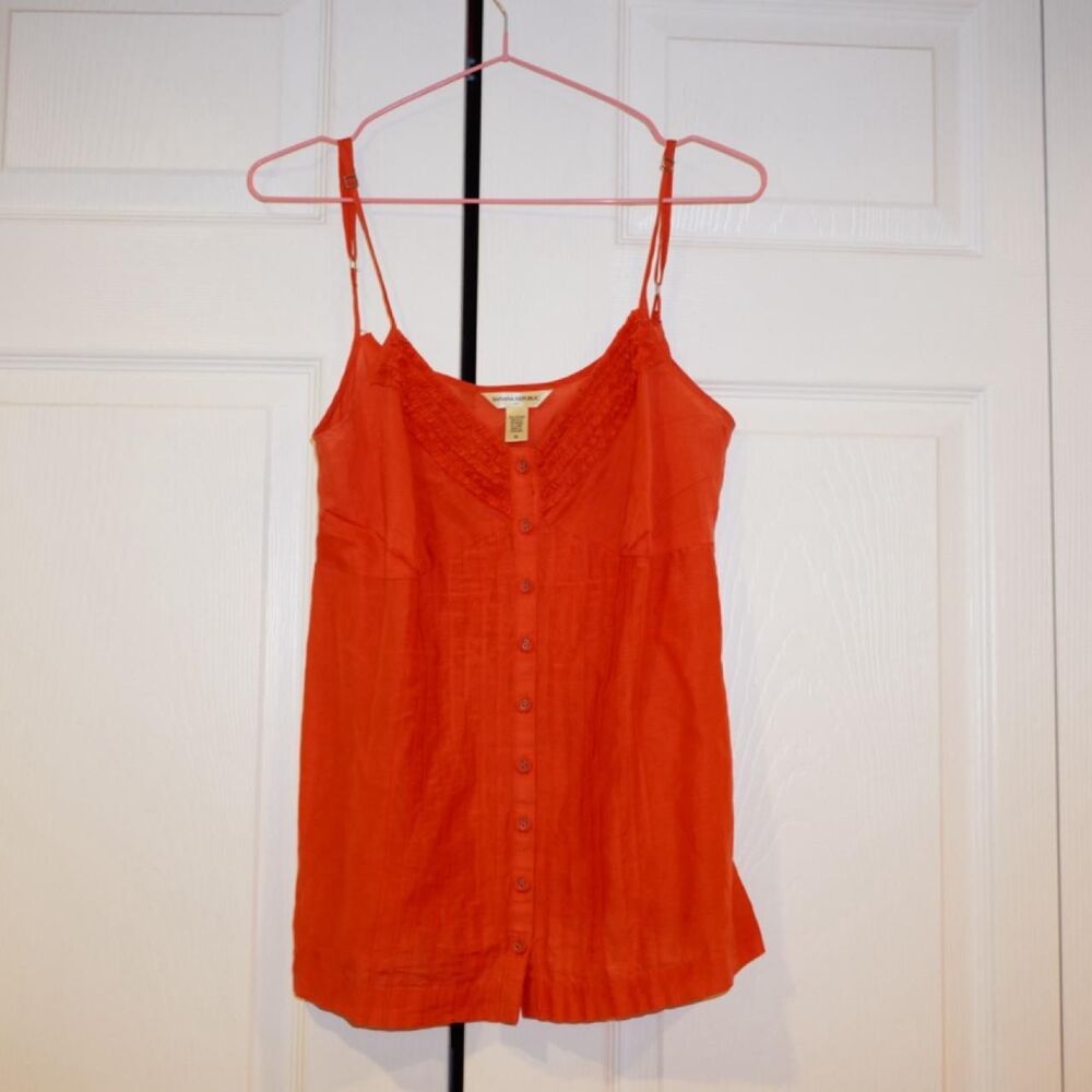 Banana-republic Women's Orange and Red Vest